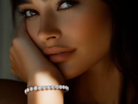 Lab Grown Diamond Tennis Bracelet in 14k White Gold (8 cctw F/G VS2/SI1)