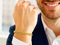 10k Gold Classic Miami Cuban Solid Bracelet (6.10 mm)