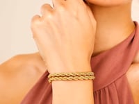 14k Gold Dual Row Rope Bracelet (4.80 mm)