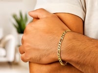 10k Gold Link Figaro Bracelet (3.70 mm)