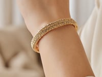 14k Gold High Polish Thick Braided Bracelet (8.80 mm)