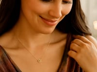 14k Gold Star of David Necklace