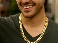 14k Gold Polished Miami Cuban Chain Necklace