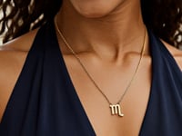 14K Gold Scorpio Necklace