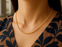 Moon Cut Bead Chain in 14k Gold (3.00 mm)