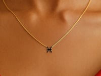14K Gold Pisces Necklace