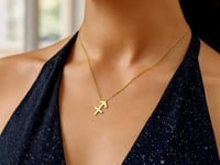 14K Gold Sagittarius Necklace
