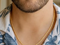 10k Gold Solid Diamond Cut Rope Chain (1.40 mm)