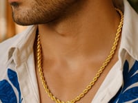 10K Gold Hollow Diamond Cut Rope Chain (5.00 mm)